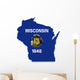 Wisconsin Map Wall Decal