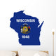 Wisconsin Map Wall Decal