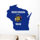 Wisconsin Map Wall Decal