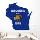Wisconsin Map Wall Decal