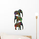 Circus Elephants Ethnic Style Wall Decal