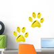 Golden Cat Paws Wall Mural