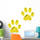 Golden Cat Paws Wall Mural