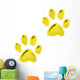 Golden Cat Paws Wall Mural