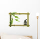 Bamboo  Frame with Zen Stones Wall Decal