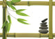 Bamboo  Frame with Zen Stones Wall Decal