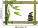 Bamboo  Frame with Zen Stones Wall Decal