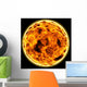 Flaming Sun Wall Mural