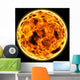 Flaming Sun Wall Mural