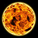 Flaming Sun Wall Mural