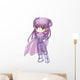 Chibi style illustration of a super-heroine Wall Decal