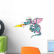 Fire Spitting Dragen Wall Decal