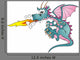 Fire Spitting Dragen Wall Decal