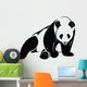 Isolated Panda Illustration Wall Decal