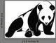 Isolated Panda Illustration Wall Decal