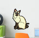 Siamese Cartoon Cat Wall Decal