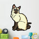 Siamese Cartoon Cat Wall Decal