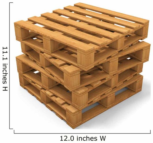 Four pallets stack Wall Decal