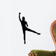 Silhouette Attractive Woman Lifting Wall Decal
