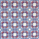 Azulejo with Red Squares Wall Mural