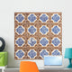 Azulejo with Brown Squares Wall Mural
