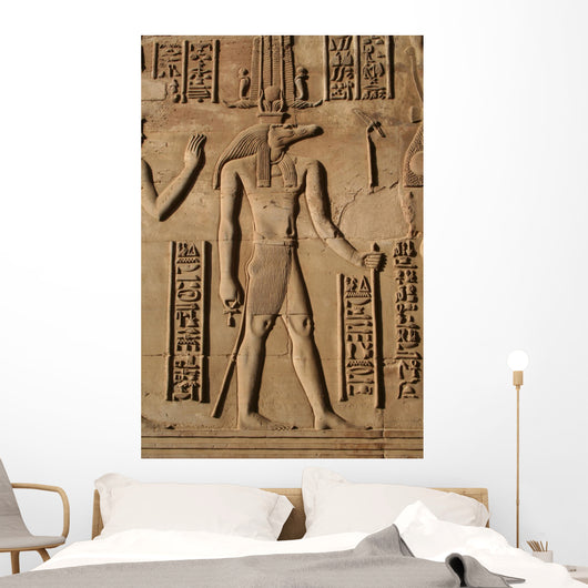 Carving of Sobek at Kom Ombo Wall Mural