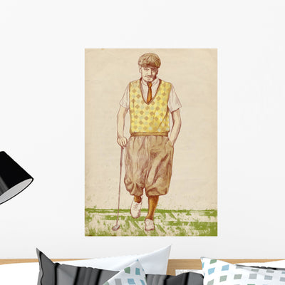 Golf Player Original Full shown on a wall
