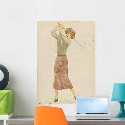 Golf Player Original Full shown on a wall