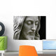 Jesus black and white, close-up Wall Mural