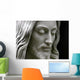 Jesus black and white, close-up Wall Mural
