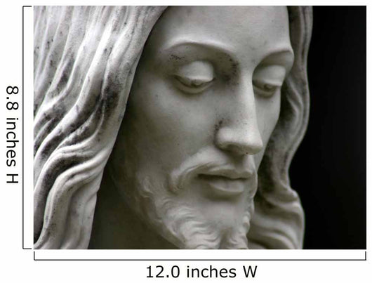 Jesus black and white, close-up Wall Mural