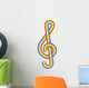 Rainbow Treble Clef Wall Decal
