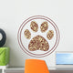Paw Print Wall Mural