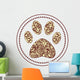 Paw Print Wall Mural