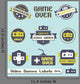 Vector Set Vintage Video