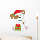 Christmas Puppy Wall Decal