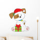 Christmas Puppy Wall Decal