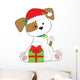 Christmas Puppy Wall Decal