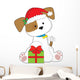 Christmas Puppy Wall Decal