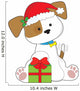 Christmas Puppy Wall Decal