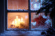 Frosted Window with Christmas