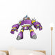 Purple Robot Warrior Vector