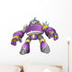 Purple Robot Warrior Vector