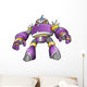 Purple Robot Warrior Vector
