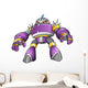 Purple Robot Warrior Vector