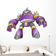 Purple Robot Warrior Vector