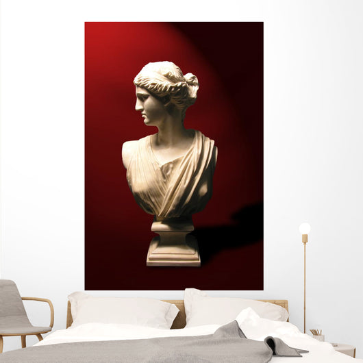statue bust of a roman goddess Wall Mural
