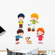 characters cartoon kids Wall Decal