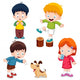 characters cartoon kids Wall Decal