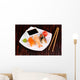 Delicious Sushi Served Plate Wall Mural